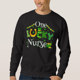 Sudadera Una Enfermera Afortunada Rn Nicu O Funny St Patric