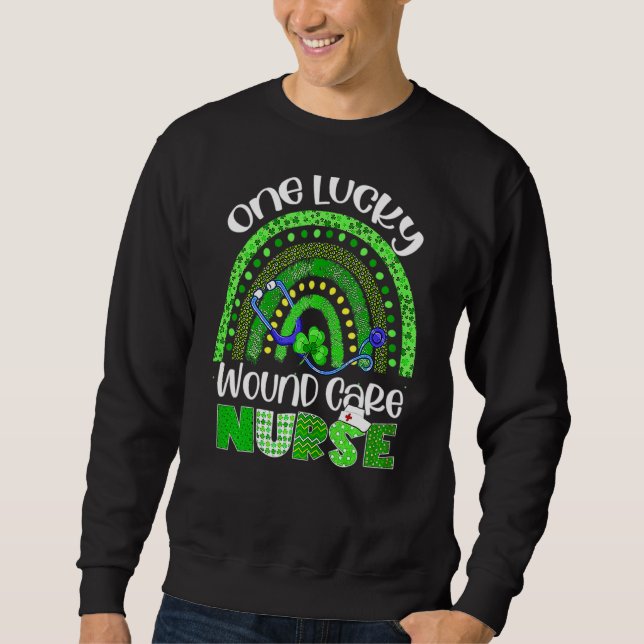 Sudadera Una enfermera Stethoscope St Patrick (Anverso)