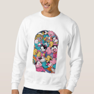 Sudadera Una escena famosa recreada pero con animales