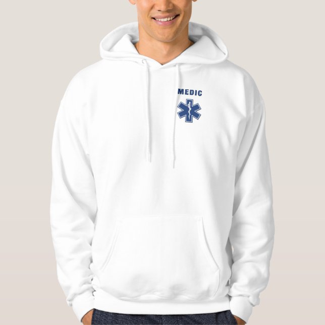 Sudadera Una estrella del médico de la vida (Anverso)