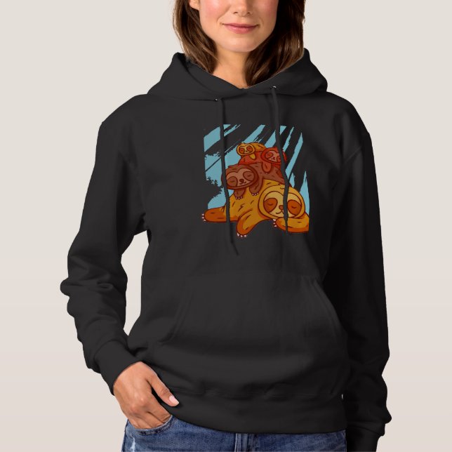 Sudadera Una Familia De Lunas Se Levanta (Anverso)