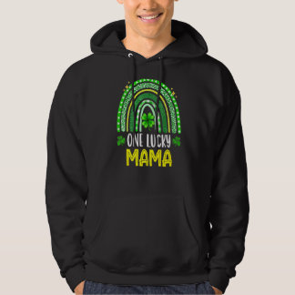 Sudadera Una familia divertida y afortunada de mamá en el D