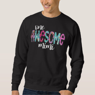 Sudadera Una impresionante flor de imitación imprimió el dí