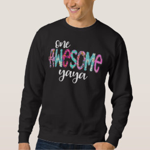 Sudadera Una increíble flor yaya imprime el día de la madre