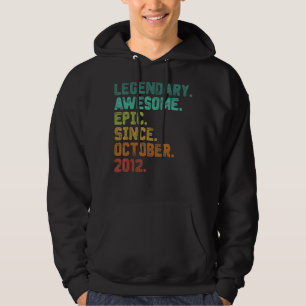 Sudadera Una leyenda de 10 años desde octubre de 2012