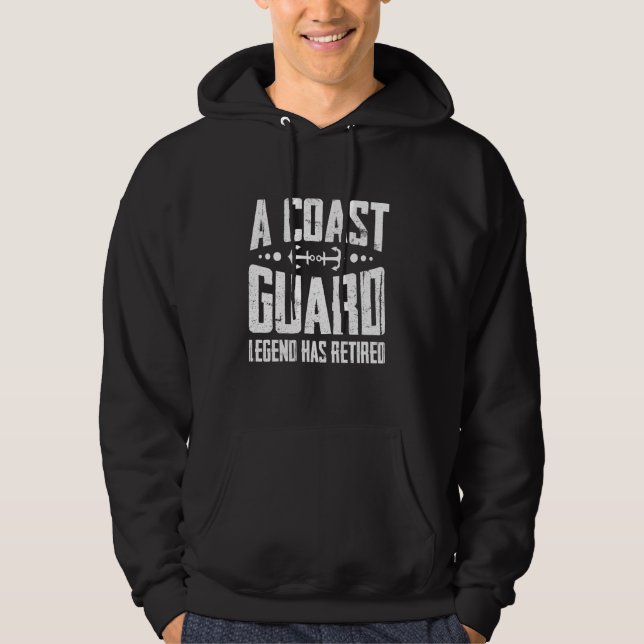 Sudadera Una leyenda de la guardia costera retira fuerzas v (Anverso)