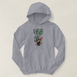 Sudadera "Una línea mágica curvada, recta a todos: sonrisa