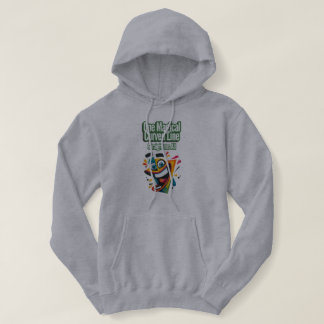Sudadera "Una línea mágica curvada, recta a todos: sonrisa