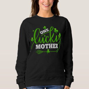 Sudadera Una madre afortunada Shamrock St Patricks Day Fies
