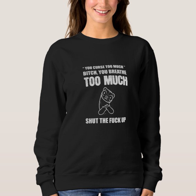 Sudadera Una maldición demasiado sarcástica (Anverso)