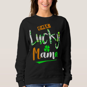 Sudadera Una mamá afortunada graciosa irlandesa amante afor