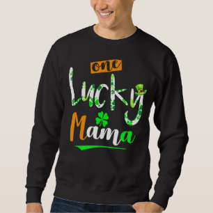 Sudadera Una mamá afortunada graciosa irlandesa amante afor