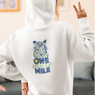 Sudadera Una Milla más de mujeres de tigres azules motivada