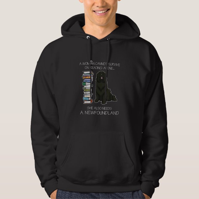 Sudadera Una mujer no puede sobrevivir leyendo sola en Terr (Anverso)
