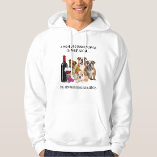 Sudadera Una Mujer No Puede Sobrevivir Solo Con El Vino En 