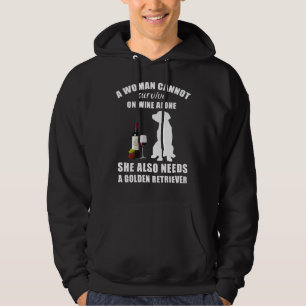Sudadera Una Mujer No Puede Sobrevivir Solo Con El Vino Que