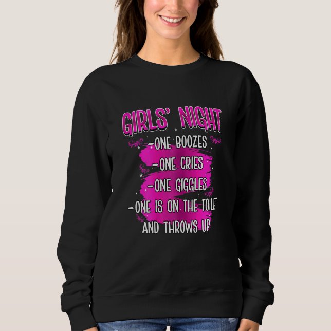 Sudadera Una mujer se jacta de un llanto, un gafas, Chicas  (Anverso)