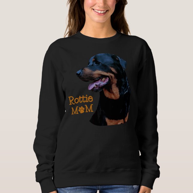 Sudadera Una Orgullosa Madre Rottweiler (Anverso)