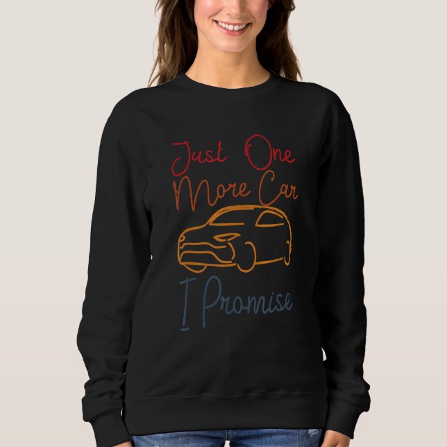 Sudadera Una Parte De Auto Más Prometo Para Aficionados Al  (Anverso)