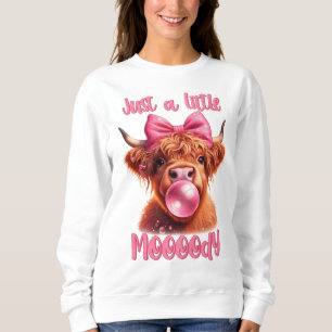 Sudadera Una pequeña vaca en la montaña Moody Boujee