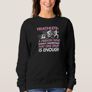 Sudadera Una persona que no entiende que un deporte es