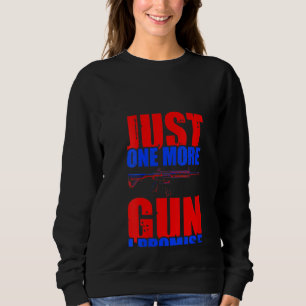 Sudadera Una pistola más prometo a las mujeres vetera estad