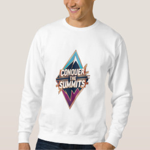 Sudadera Una silueta de montaña con la frase "Conque"
