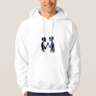 Sudadera Una silueta de una persona que se toma de la mano