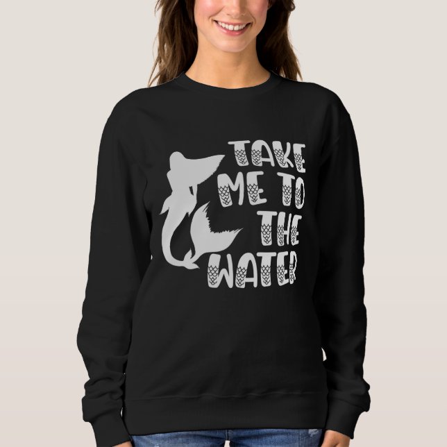 Sudadera Una Sirenita Única Para Chicas Me Lleva Al Chica D (Anverso)