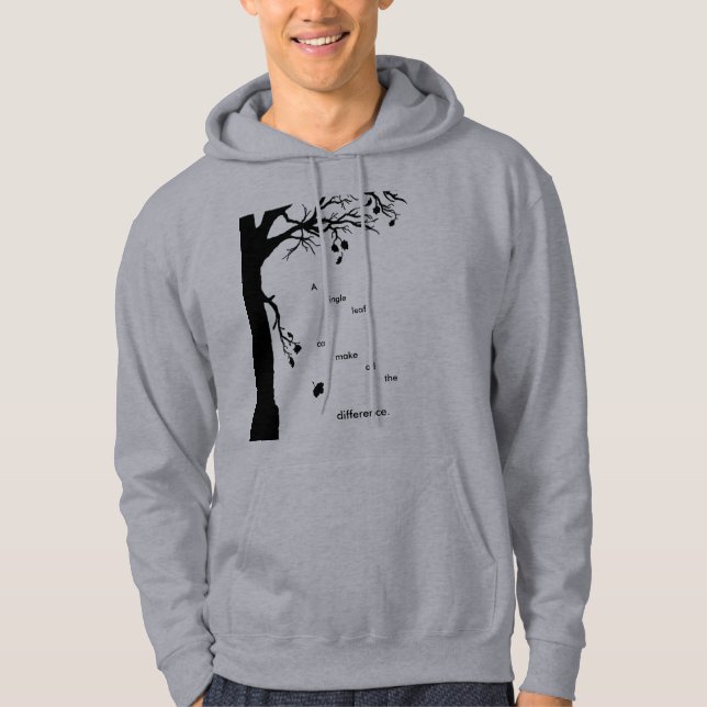 Sudadera Una sola camiseta de la hoja (Anverso)