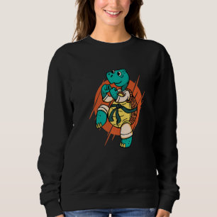 Sudadera Una Tortuga De Karate Japonesa Divertida Y Cuidada