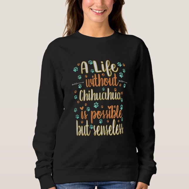 Sudadera Una vida con el amor de perro mejor amigo raza de  (Anverso)