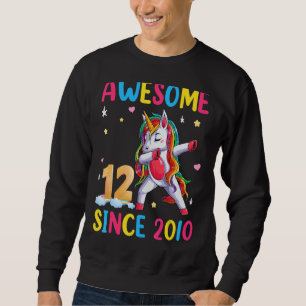 Sudadera Unas 12.ª Ropa De Cumpleaños De Unicornio Para Chi