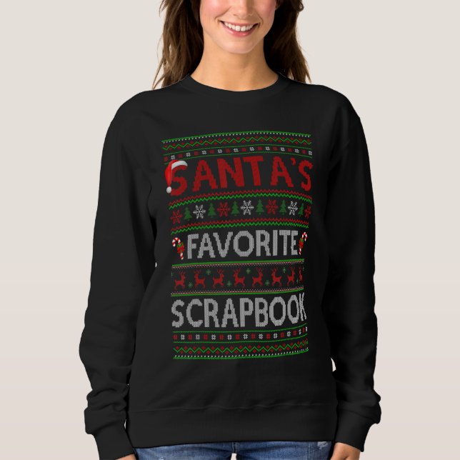 Sudadera Unas navidades brillando Santa Favorita libro de c (Anverso)