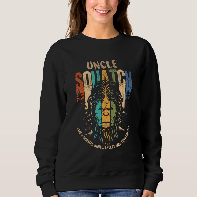 Sudadera Uncle Squatch - Funny Bigfoot Sasquatch Cryptid Lo (Anverso)