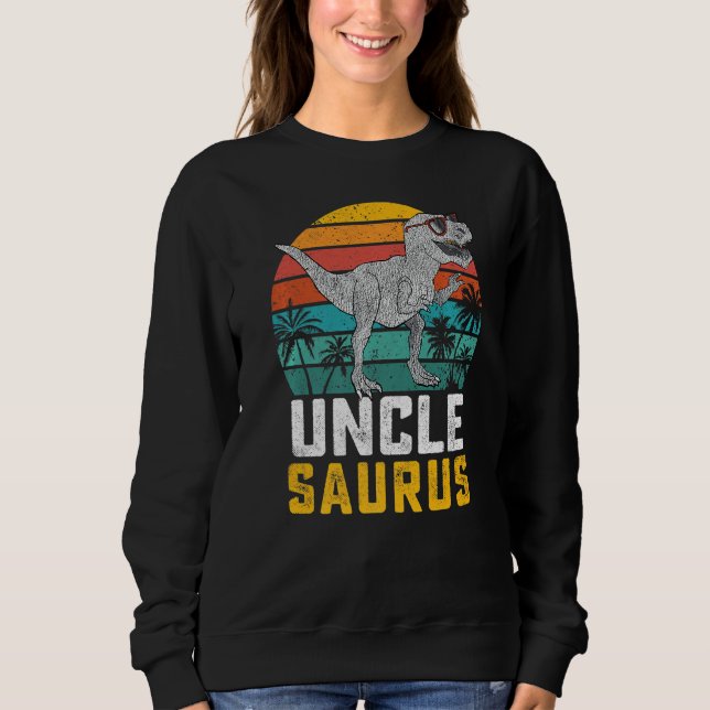 Sudadera Unclesaurus T Rex Dinosaur Uncle Saurus Family Mat (Anverso)