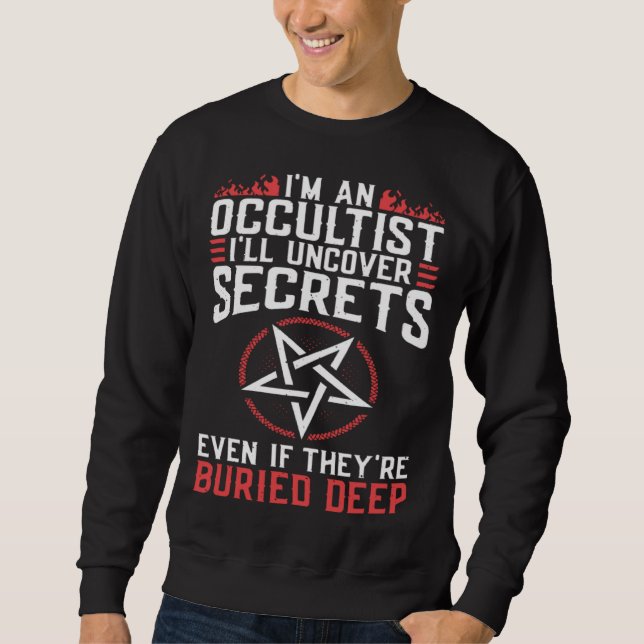 Sudadera Uncover Secrets Satanic Baphomet Witchcraft Goth O (Anverso)