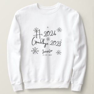 Sudadera Único Y Moderno Feliz Año Nuevo Personalizado