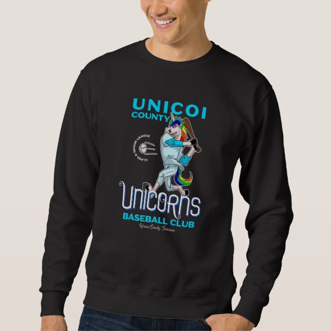 Sudadera Unicoi County Unicorns Minor League Baseball Team (Anverso)