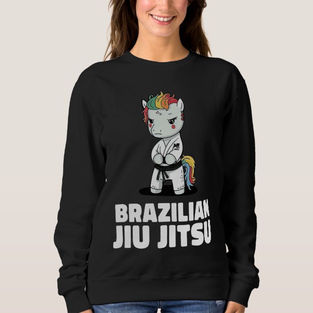 Sudadera Unicorn Brazilian Jiu Jitsu and Grappling     (Anverso)