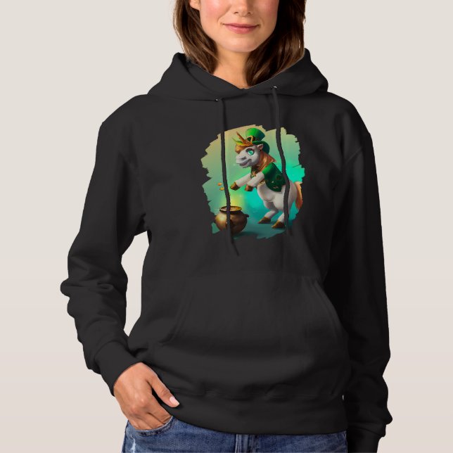 Sudadera Unicorn Leprechaun  Unicorns St Patricks Day  1 (Anverso)