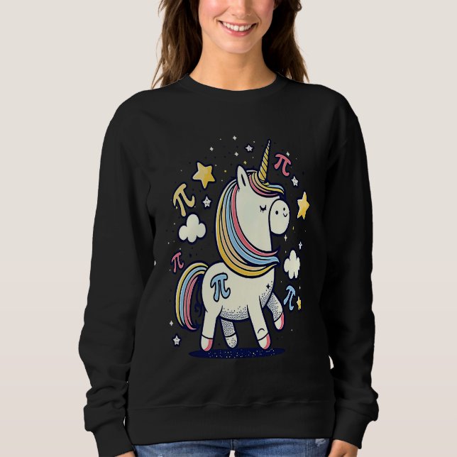 Sudadera Unicorn Pi Symbol Pi Day (Anverso)