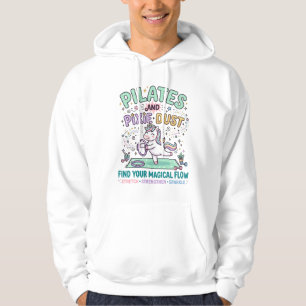 Sudadera Unicorn Pilates y polvo de hadas tipografía negrit