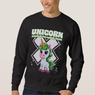 Sudadera Unicorn Se Enfrenta A Movimientos Mágicos Unicorni