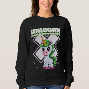 Sudadera Unicorn Se Enfrenta A Movimientos Mágicos Unicorni