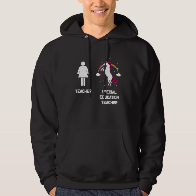 Sudadera Unicorn Special Educator Teacher Back To School (Anverso)