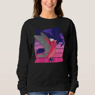 Sudadera Unicornio Alado I Galah de Pecho Rosa Gritando Cac