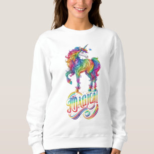 Sudadera Unicornio arcoiris colorido