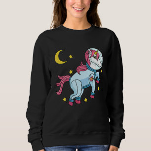 Sudadera Unicornio Astronauta en Planeta del Espacio Exteri