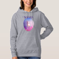 Unicornio blanco lindo con forma rosa y azul
